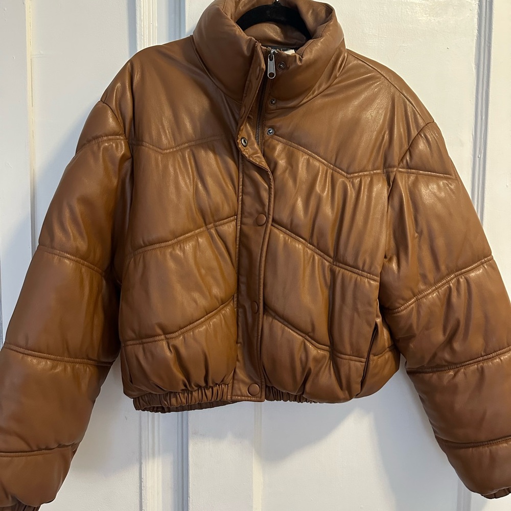 Women's Brown Puffer Jacket